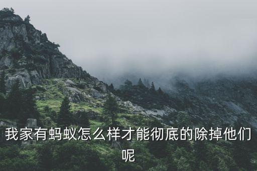 家里有蚂蚁怎么能彻底消灭，我家有蚂蚁怎么样才能彻底的除掉他们呢...