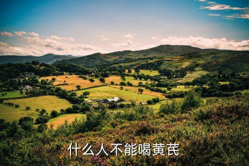 什么人不能喝黄芪