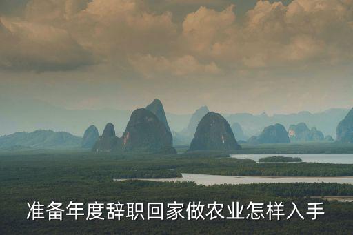准备年度辞职回家做农业怎样入手