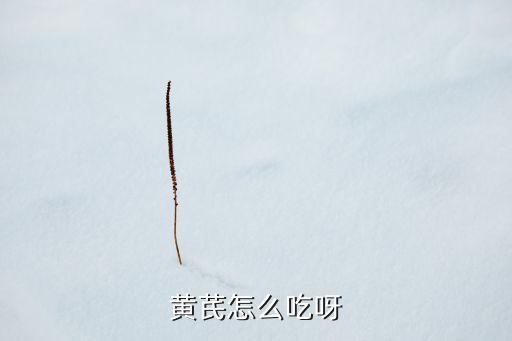 黄芪怎么吃呀