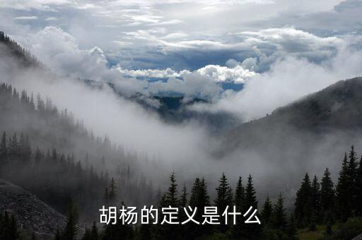 胡杨的定义是什么