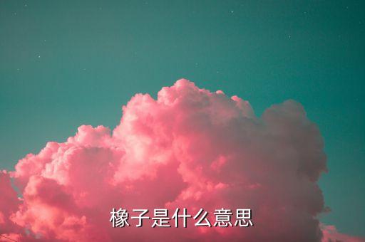 橡子，橡子是什么意思