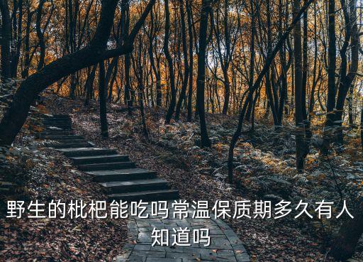 野枇杷，野生的枇杷能吃吗常温保质期多久有人知道吗