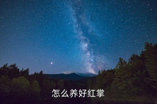 红掌的养护方法，红掌怎么养