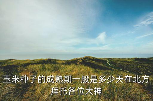 玉米种子的成熟期一般是多少天在北方拜托各位大神
