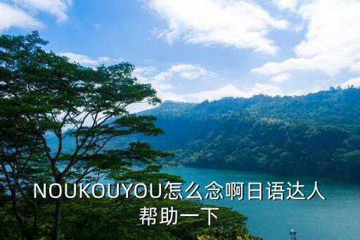 NOUKOUYOU怎么念啊日语达人帮助一下