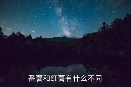 番薯和红薯有什么不同