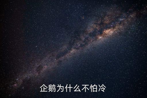 为什么企鹅不怕冷，为什么企鹅不怕冷