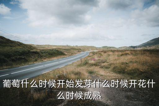 葡萄什么时候开始发芽什么时候开花什么时候成熟