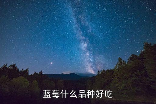 哪种蓝莓品种好吃，什么品种蓝莓最好