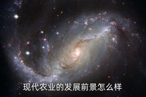 现代农业的发展前景怎么样
